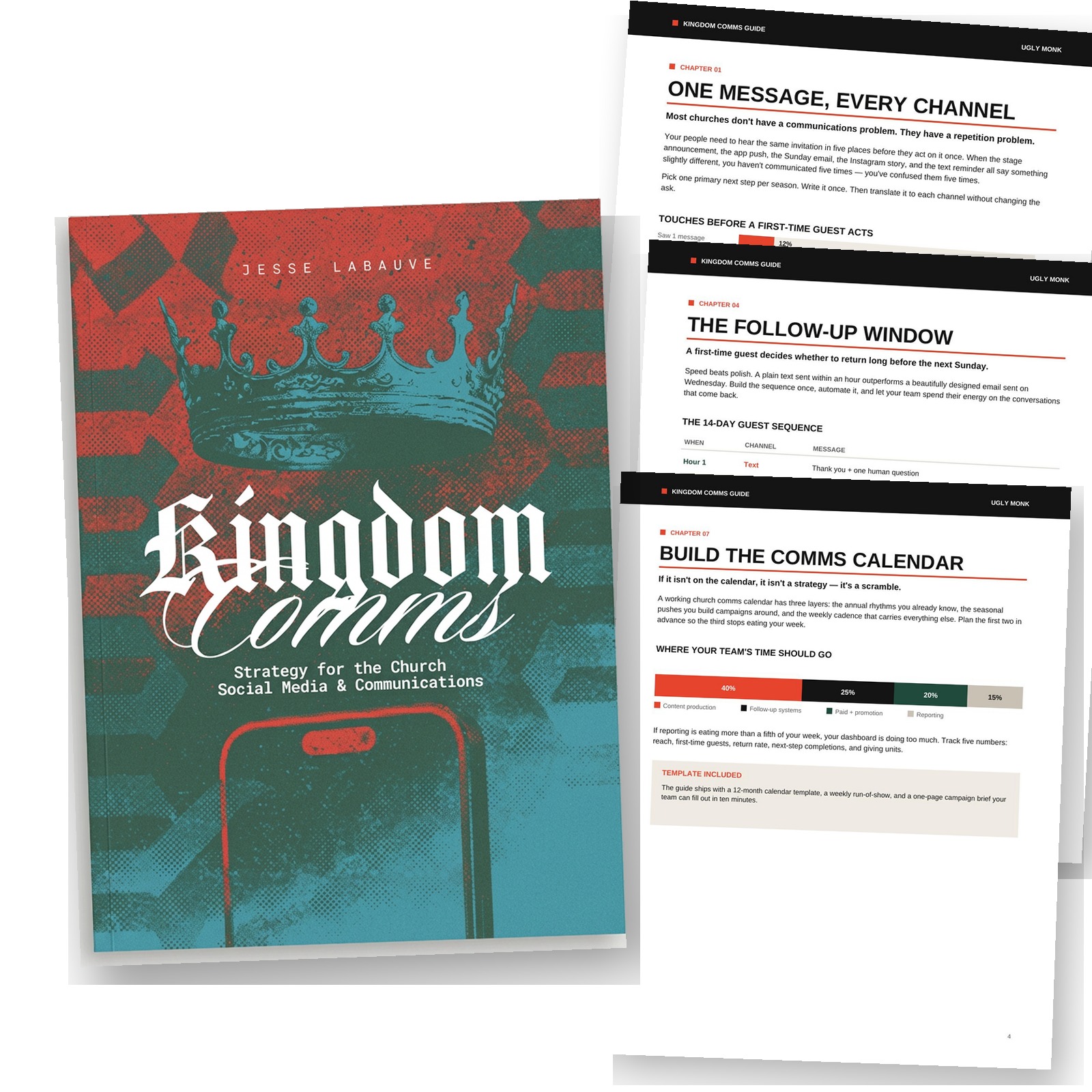 Kingdom Comms Guide strategy guide with worksheets, templates, and checklists